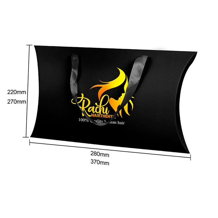 Customized Sample Fee Cardstock Pillow Boxes for Wigs