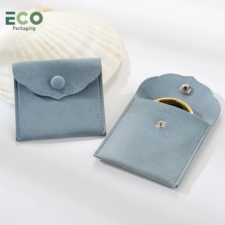 Micro Fiber Jewelry Storage Pouch Bags with one color logo