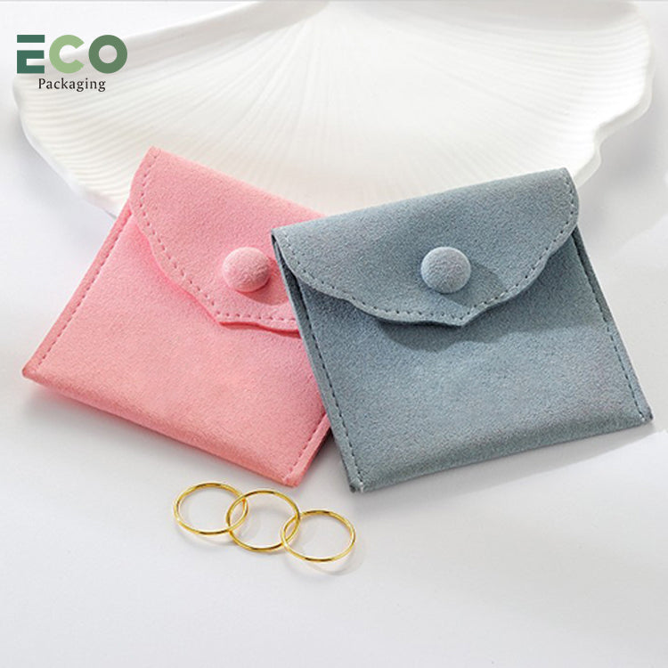 Micro Fiber Jewelry Storage Pouch Bags with one color logo