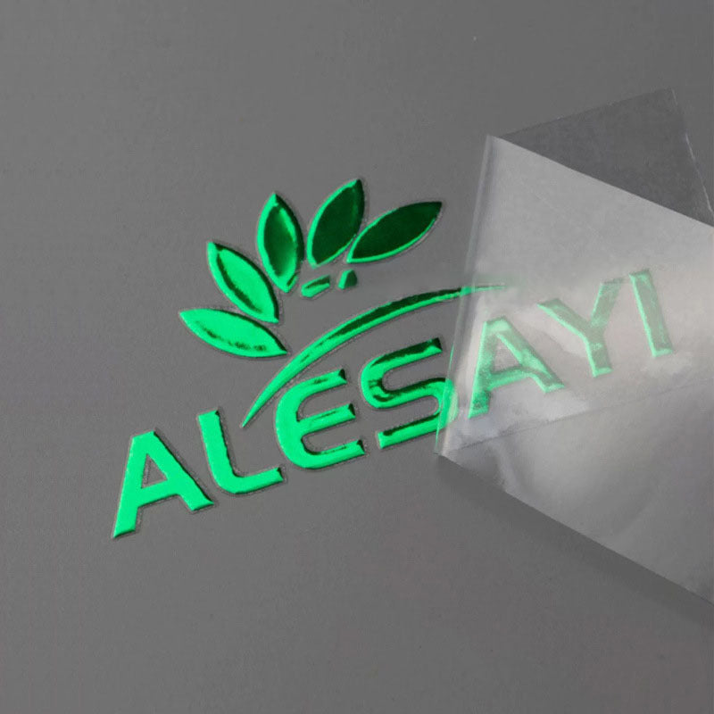 Metallic Gold Waterproof Personal Metal Logo Sticker