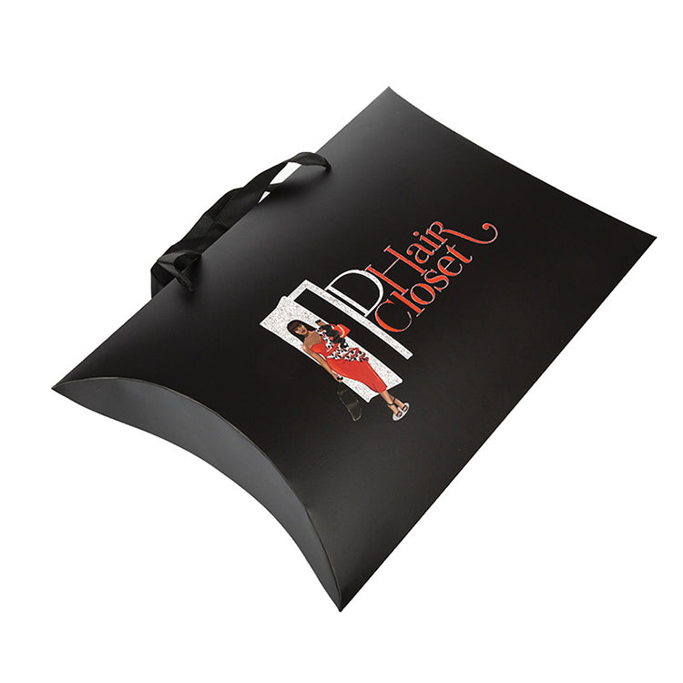 Customized Sample Fee Cardstock Pillow Boxes for Wigs