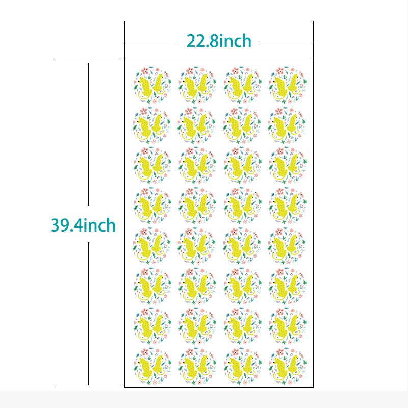 10 Sheets UV DTF Heat Transfer Stickers For Apparel
