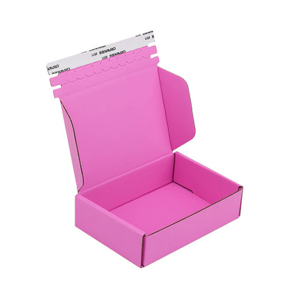 E-Flute Zipper Corrugated Mailer Paper Boxes