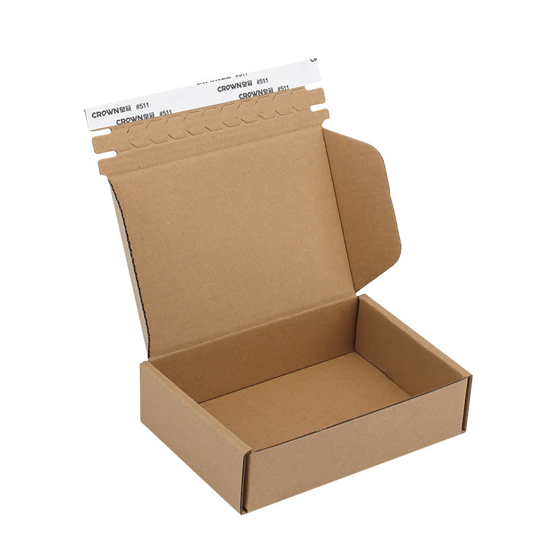 E-Flute Zipper Corrugated Mailer Paper Boxes