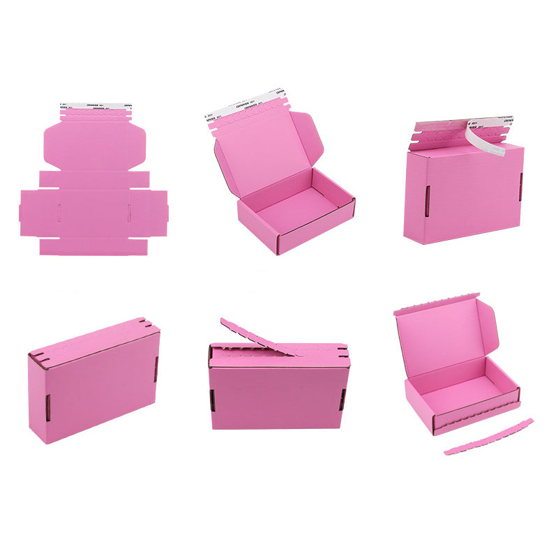 E-Flute Zipper Corrugated Mailer Paper Boxes