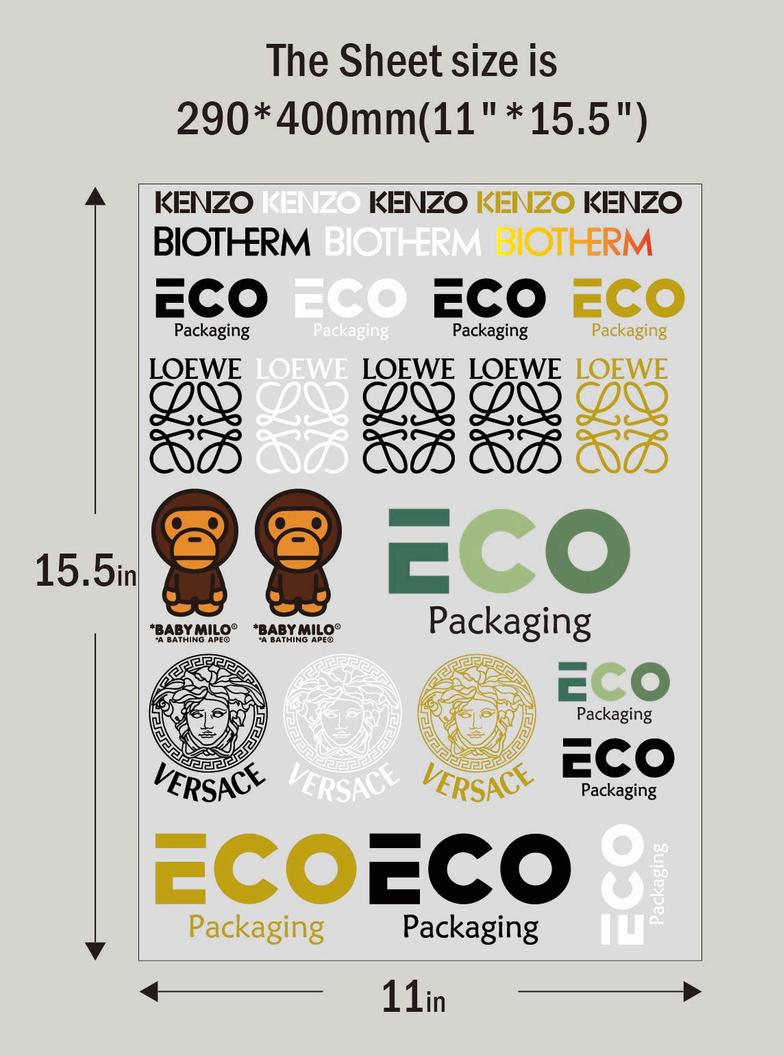 3D Resin Drop Epoxy UV DTF Stickers