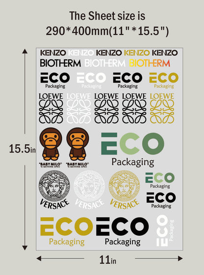 3D Resin Drop Epoxy UV DTF Stickers