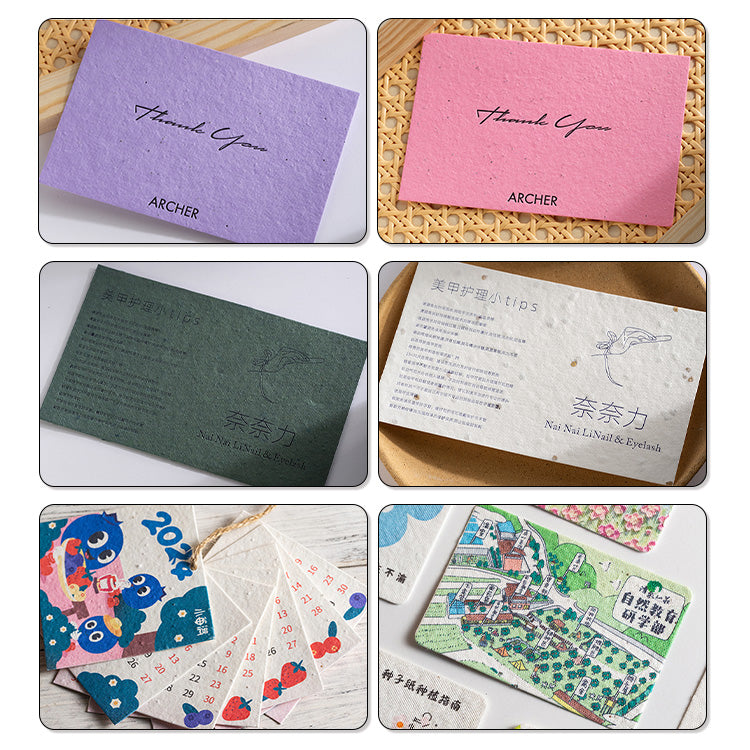 Customize Blooming Seed Paper Cards