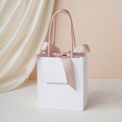 Small Jewelry Paper Bags With Stain Ribbon