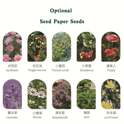 Customize Blooming Seed Paper Cards