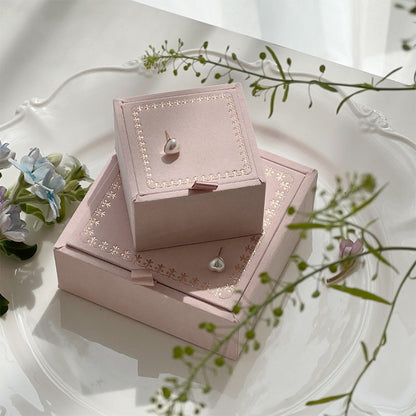 Luxury Pink Jewelry Box | Kraft Jewelry Storage Organizer Box