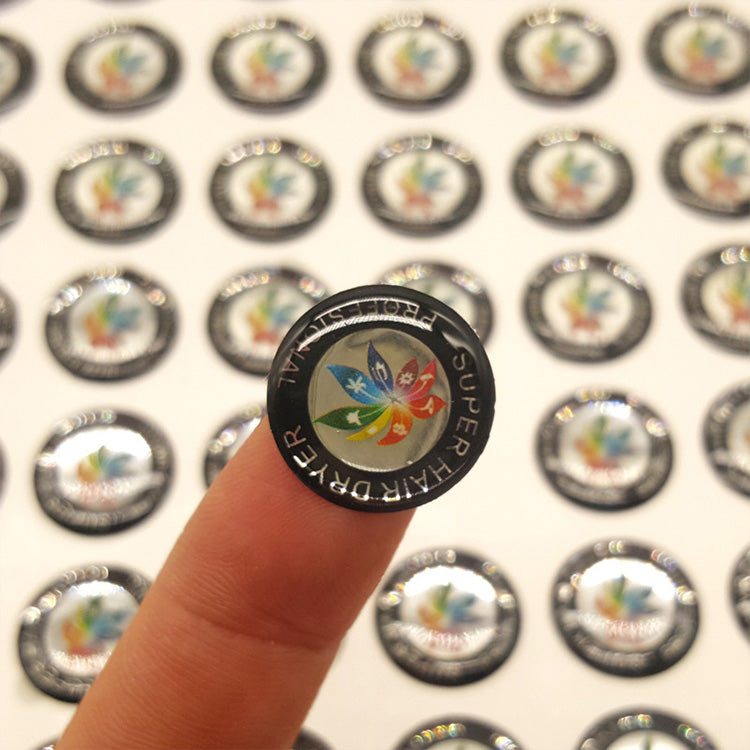 Custom 3D Round Label Waterproof Drip Adhesive Sticker