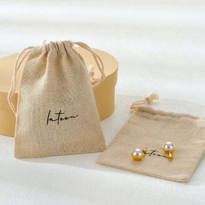 Customized Free LOGO Jute Drawstring Jewelry Bags