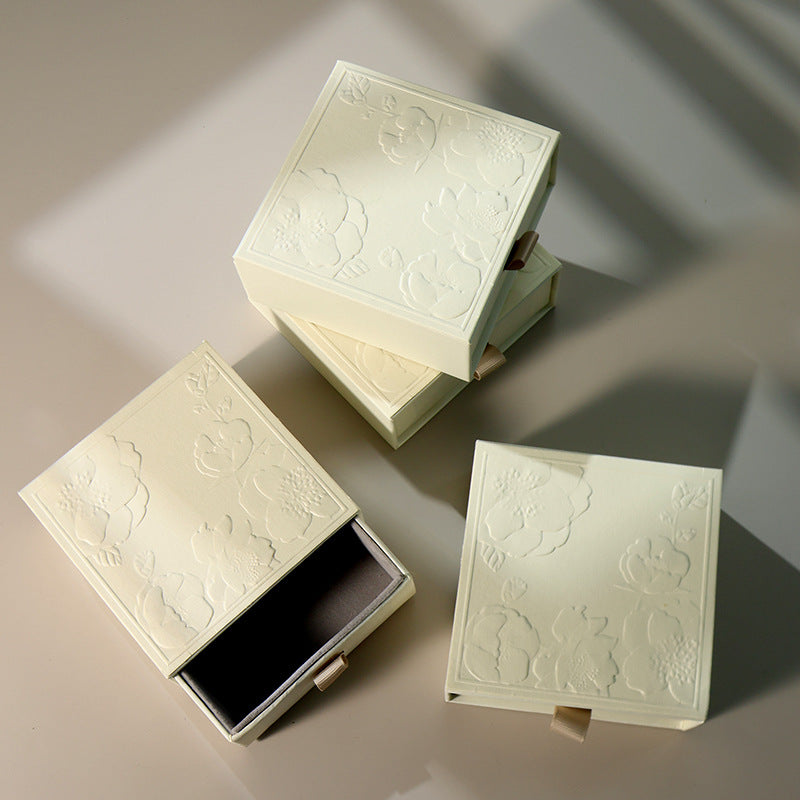 Luxury Embossed Jewelry Drawer Boxes | Custom Branded Packaging
