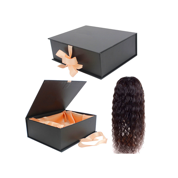 Hard Gray Board Inside With Silk Boxes for Wigs Customize Sample Fee