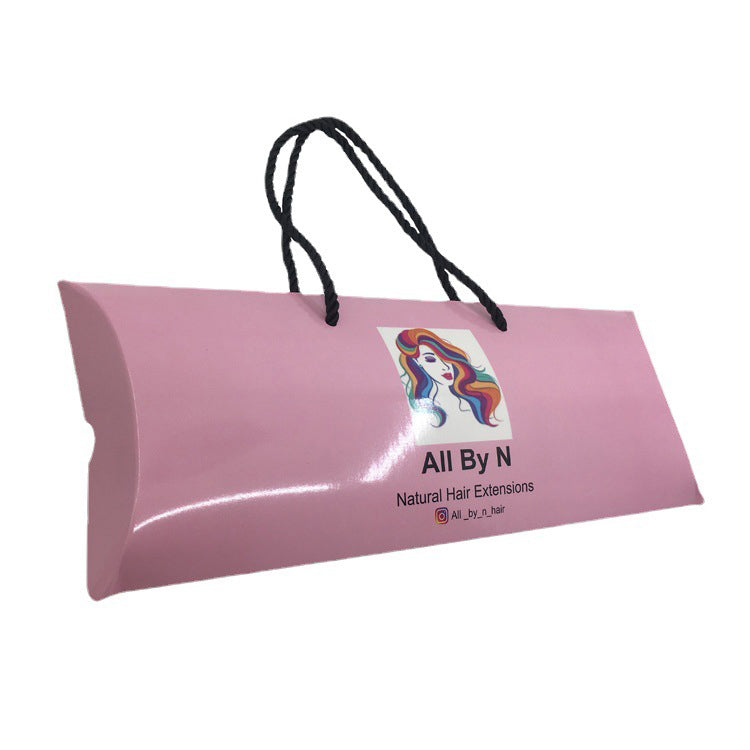 Customized Sample Fee Cardstock Pillow Boxes for  Wigs