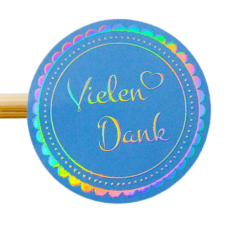 Gold Foil Stamping Round Sticker