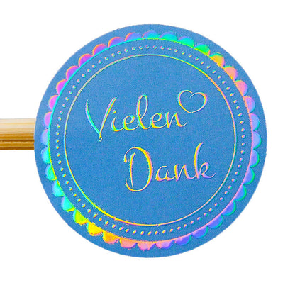 Gold Foil Stamping Round Sticker