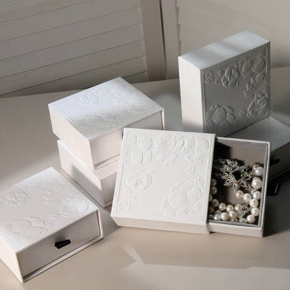 Luxury Embossed Jewelry Drawer Boxes | Custom Branded Packaging