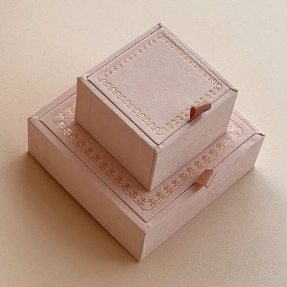 Luxury Pink Jewelry Box | Kraft Jewelry Storage Organizer Box