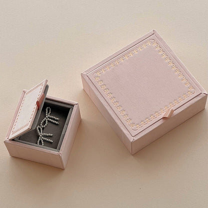 Luxury Pink Jewelry Box | Kraft Jewelry Storage Organizer Box