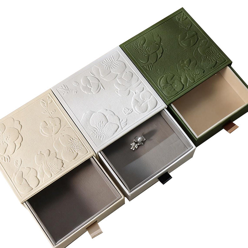 Luxury Embossed Jewelry Drawer Boxes | Custom Branded Packaging