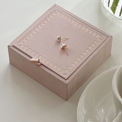 Luxury Pink Jewelry Box | Kraft Jewelry Storage Organizer Box