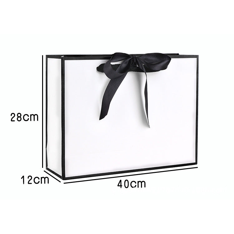 Customization White Paper Gift Bags With Ribbon Wholesale