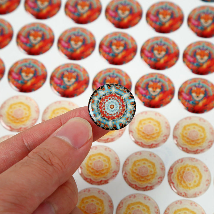 Custom 3D Round Label Waterproof Drip Adhesive Sticker