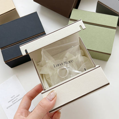 Eco-friendly Two Pieces  Foldable Packaging For Jewelry Business