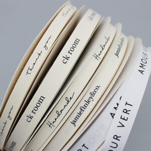 Custom Cotton Canvas Ribbon for Packaging