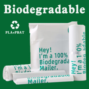 100% Fully Degradable PLA+PBAT  Mailer Bags For  Delivery