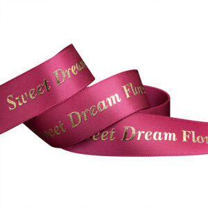 Custom polyester satin ribbon for gift packaging